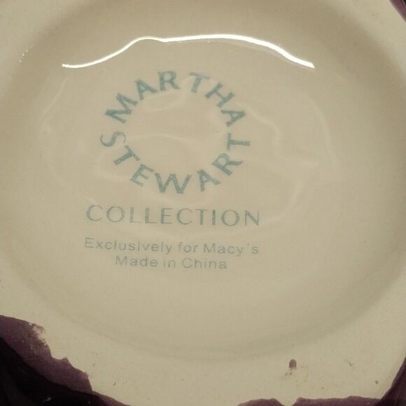 Vintage 99 Martha Stewart Large Grape Coffee Mugs Exclusive for MACY'S Bees Vine - Picture 8 of 13